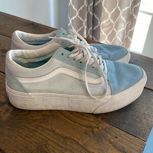 Vans-Old Skool Platforms-Size 9